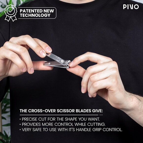 PIVO Clipper Scissor Hybrid - Professional Nail Clippers for Men and Women - Picture 7 of 7